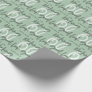 Making 60 kijken goed verjaardagscadeau wrap cadeaupapier