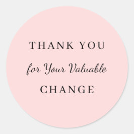 Making a Difference Appreciation Design Ronde Sticker