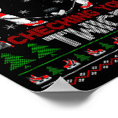 Making A Fist Checking You Twice Ugly Ice Hockey C Poster (Hoek)