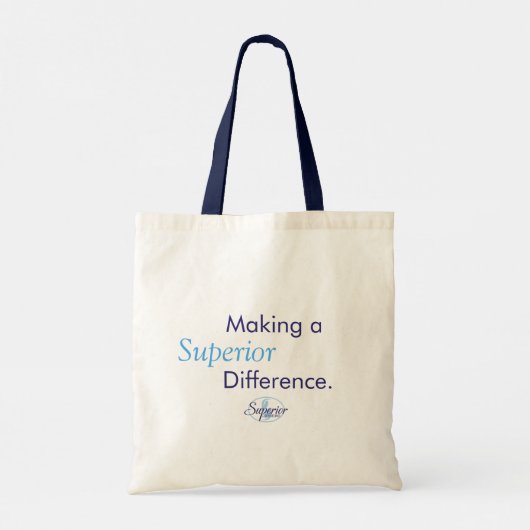 Making a Superior Difference. Tote Bag (Achterkant)