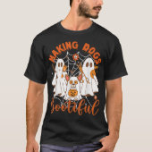 Making Dogs Bootiful Halloween Ghost Puppy Mannen T-shirt (Voorkant)
