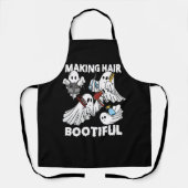 Making Hair Bootiful Grappige Enge Ghost Kapper Schort (Voorkant)