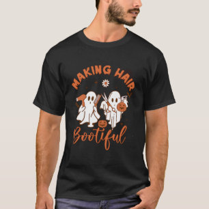 Making Hair Bootiful Grappige Enge Ghost Kapper T-shirt