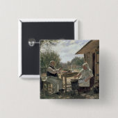 Making Jam, 1876 Vierkante Button 5,1 Cm (Voorkant /achterkant)