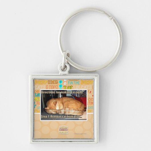 Making lasagna sleutelhanger (Voorkant)