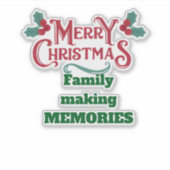 Making memories for Christmas Sticker (Voorkant)