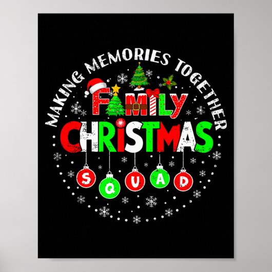 Making Memories Together Matching Squad Santa Elf Poster (Voorkant)