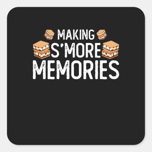 Making Smore Memories Vierkante Sticker (Voorkant)