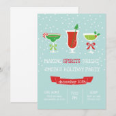 Making Spirits Bright Holiday Christmas Party Kaart (Voorkant / Achterkant)