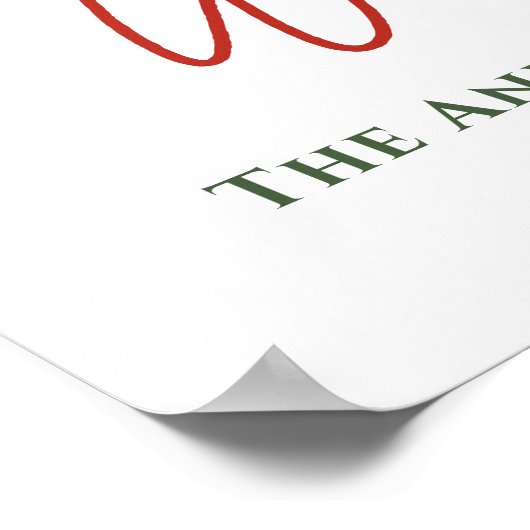 Making Spirits Bright Holiday Party Welcome Poster (Hoek)