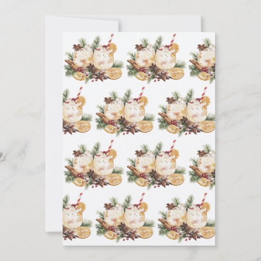 Making Spirits Bright kerstcocktail Party Kaart (Achterkant)