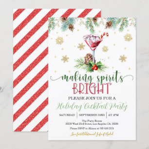 Making Spirits Bright Kerstfeest (rand) Kaart