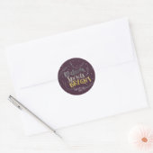 Making Spirits Bright Silver Leaves Vakantie Ronde Sticker (Envelop)