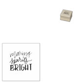 Making Spirits Bright Stamp Rubberstempel (Gestempeld)