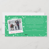 Making Spirits Bright Typografie kerstfoto Feestdagenkaart (Achterkant)