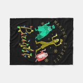 Making Srits Bright Christmas Retro Groovy Christm Fleece Deken (Voorkant (Horizontaal))