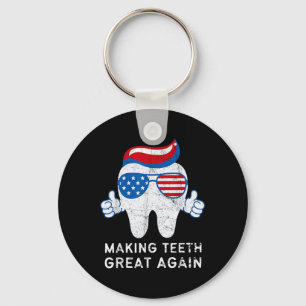 Making Teeth Great Again 4 juli Amerika Verenigde Sleutelhanger