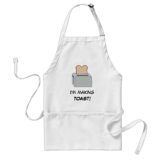 Making Toast Standaard Schort (Voorkant)