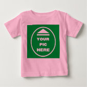 MAKKELIJK! Baby Fine Jersey T-shirt - Roze- Custom (Voorkant)