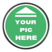 MAKKELIJK! Hockey Puck - Regelgrootte - Aangepast (Voorkant)