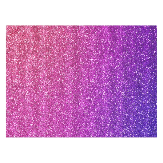 Makkelijk Paarse en Roze gradiënt Glitter Tafelkleed (Voorkant (Horizontaal))