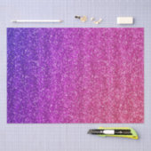 Makkelijk Paarse en Roze gradiënt Glitter Tissuepapier (Craft)