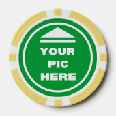 MAKKELIJK! Poker Chips - Geel - Aangepast (Voorkant)