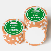 MAKKELIJK! Poker Chips - Sinaasappel- Custom (Opstapeling)