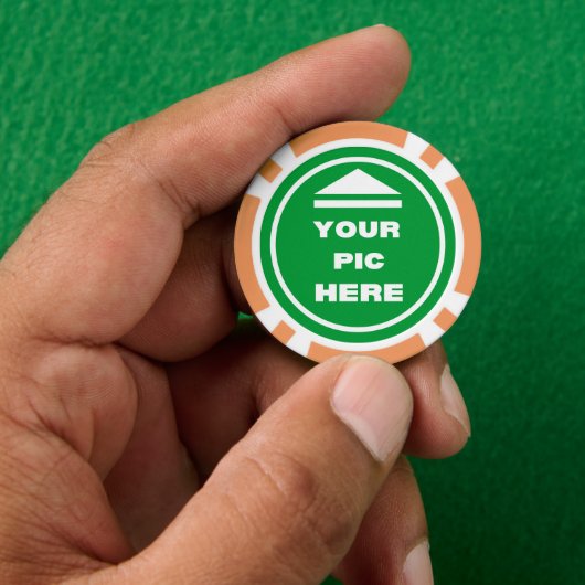 MAKKELIJK! Poker Chips - Sinaasappel- Custom (Hand)