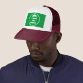 MAKKELIJK! Trucker Hat - Wit en Maroon - Aanpassen Trucker Pet (In situ)