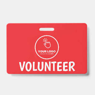 Makkelijk Upload Je Logo Aangepaste Vrijwilligers Badge