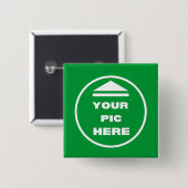 MAKKELIJK! Vierkante Button - 2 inch - Aangepast (Voorkant /achterkant)