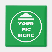 MAKKELIJK! Vierkante magneet - 2 inch - Aangepast (Voorkant)