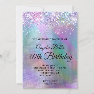 Makkelijke Iridescent Glitter Folie op zaterdag Kaart