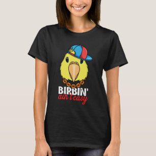 Makkelijke papegaai met gele parrotlet t-shirt