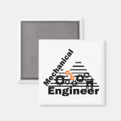 Makkelijke techniek grappige ingenieur magneet (Voorkant / Achterkant)