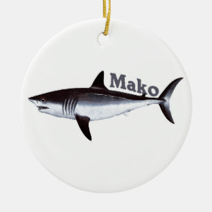 Mako Shark Keramisch Ornament