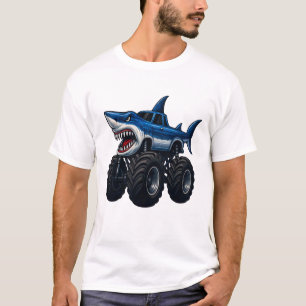 Mako Shark Monster Truck is not translated as it i T-shirt