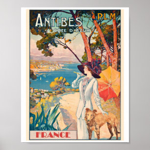MAKOM KUNST - Frankrijk Antibes Reizen Poster