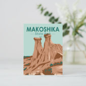 Makoshika State Park Montana Briefkaart (Staand voorkant)