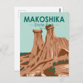 Makoshika State Park Montana Briefkaart (Voorkant / Achterkant)