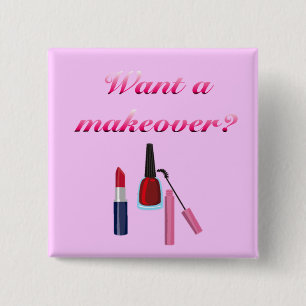 Makover Button Pin