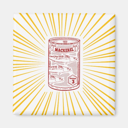 Makreel Ingeblikte vis Magneet (Voorkant)