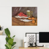 Makreel, luiers en tomaten door Vincent van Gogh Poster (Thuiskantoor)