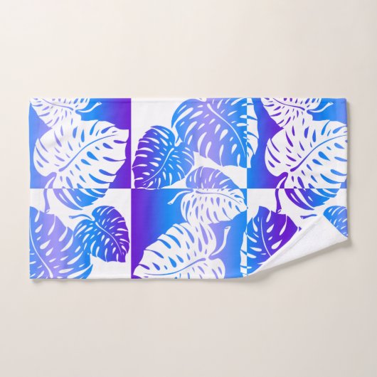 Makua Monstera Tropical Hawaiian Striped Blend (Serviette à main)