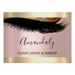 Makueup Artist Studio Eyelashes Extension Beauty Perfect Poster
