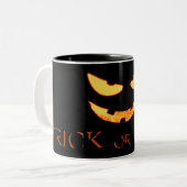 Mal Citrouille Face Halloween Mug (Devant gauche)