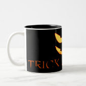 Mal Citrouille Face Halloween Mug (Gauche)
