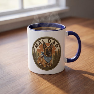 Mal Dad Coffee Mok Belgian Malinois Vader Maligato