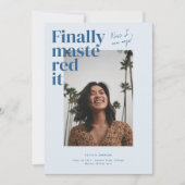 Mal ! Faire-part photo de diplôme (Devant)